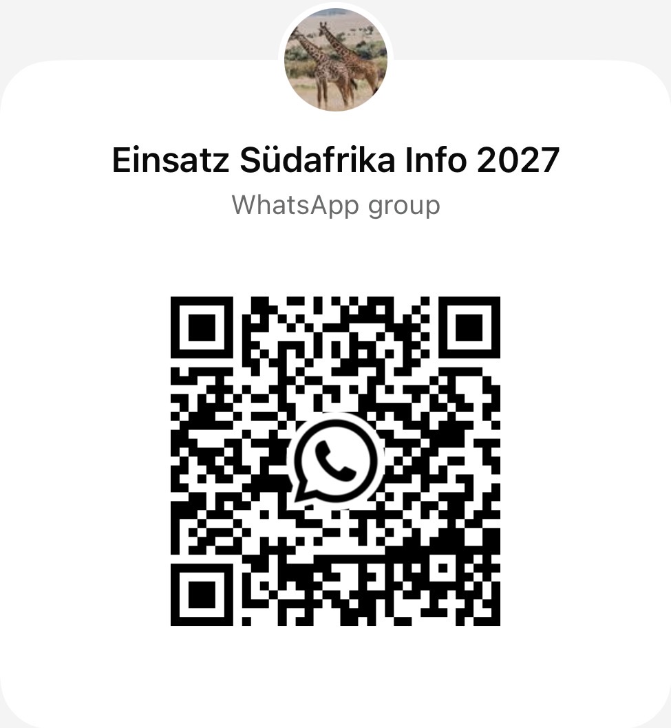 Whatsapp Gruppe Link für Informationen über den Einsatz in Südafrika 2027