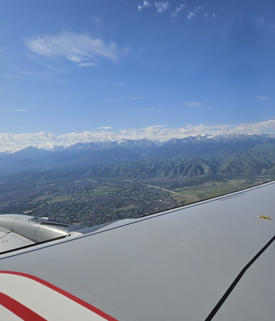 Airplane flight to an outreach destination